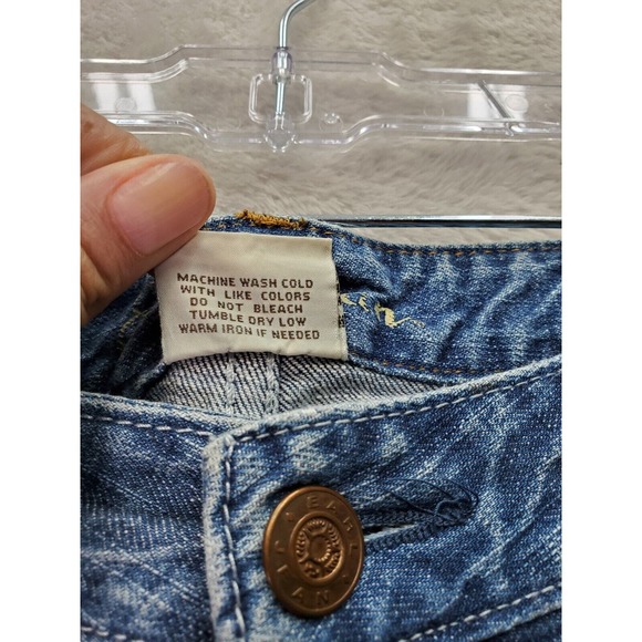 Earl Capri Jeans Womens Size 31 Blue Denim Cotton Pockets Flat Front Medium Wash - Picture 7 of 9